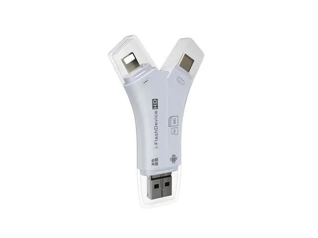 Alt view image 8 of 10 - Pattern 4 in 1 Tpe-c/Lightning/Micro USB/USB 2.0 Card Reader SD TF Card Reader For Android iPad/iPhone 7 plus OTG Reader