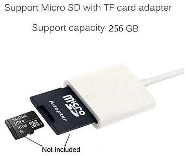 Alt view image 7 of 10 - SD Card Reader for Lightning to SD Card Camera Reader Adapter for TypeC OTG Card Reader for Macbook Mobile Phone IOS USB-C
