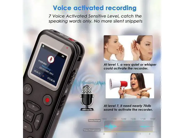 Alt view image 7 of 10 - Voice recorder - compact and portable, with detachable battery, suitable for conference recording. Voice recorder is portable and ideal for meetings.