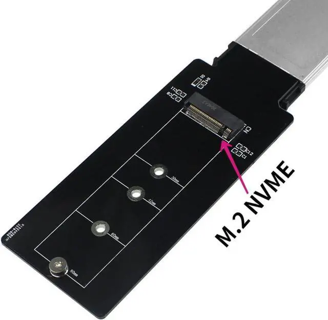 Alt view image 8 of 10 - ExpressCard 34mm to Mini Pcie Riser Card/to M.2 E-Key Adapter Card/to M.2 NVME Card Reader Wireless Card Test Adapter Card for Laptop (for NVME M.2)