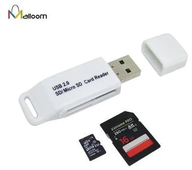 Alt view image 6 of 10 - Super Speed Smart USB 2.0 Card Reader Micro SD Micro SD HC / T-Flash Card reader Compact Flash Memory Card#25