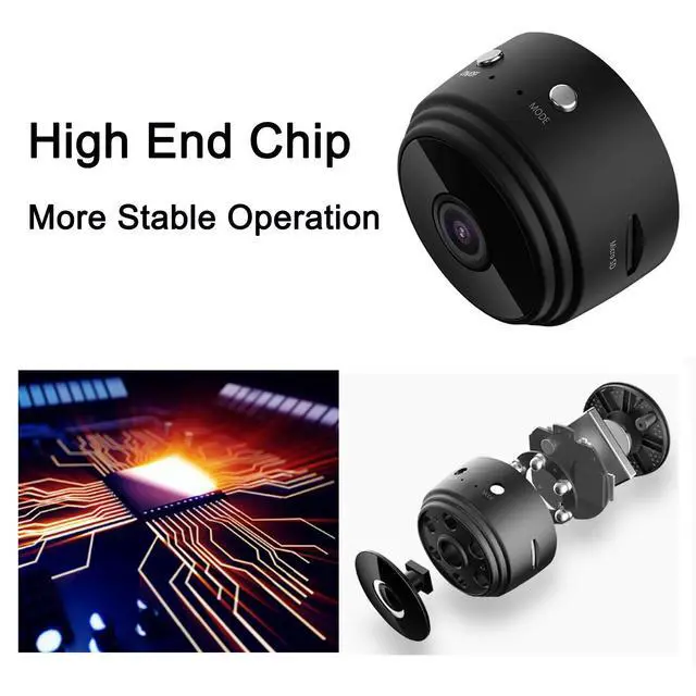 Alt view image 13 of 14 - Small Camera Wireless WiFi Hidden Camera 1080P Full HD,Mini Spy Cameras with Night Vision and Motion Detection,Security Nanny Camera for Home/Office