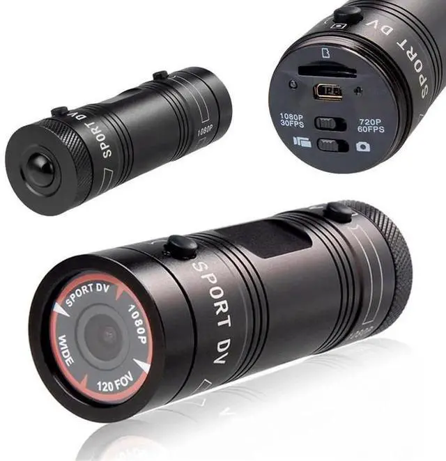 Alt view image 9 of 10 - LAMJAD 2018 Hot Mini F9 HD Sports Camera Bike Motorcycle Helmet Sports Action Camera Video DV Full HD 1080p Sports Camera