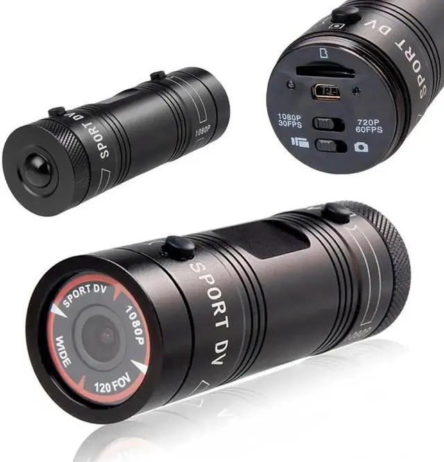 Alt view image 10 of 10 - 2018 Hot Mini F9 HD Sports Camera Bike Motorcycle Helmet Sports Action Camera Video DV Full HD 1080p Sports Camera