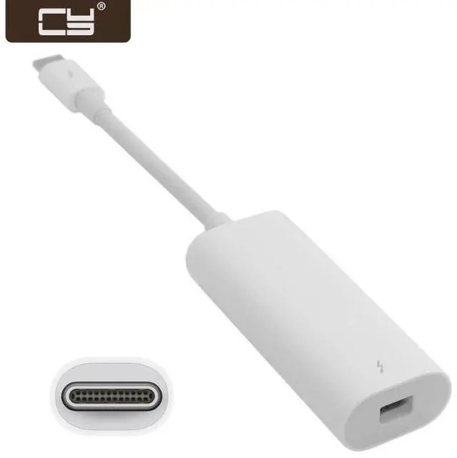 Alt view image 9 of 15 - CY 40Gbps USB-C Thunderbolt 3 USB4 Port to Thunderbolt 2 Adapter for 2016 Macbook Pro Display MC914 & Hard Disk TB-026