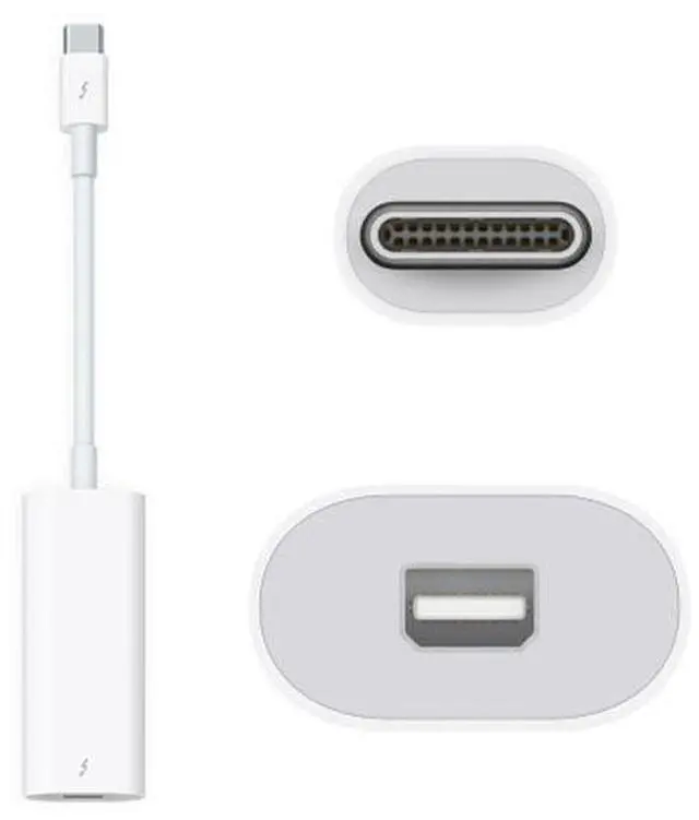 Alt view image 11 of 15 - CY 40Gbps USB-C Thunderbolt 3 USB4 Port to Thunderbolt 2 Adapter for 2016 Macbook Pro Display MC914 & Hard Disk TB-026