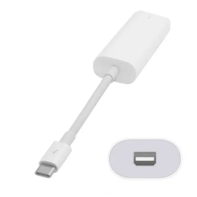 Alt view image 13 of 15 - CY 40Gbps USB-C Thunderbolt 3 USB4 Port to Thunderbolt 2 Adapter for 2016 Macbook Pro Display MC914 & Hard Disk TB-026