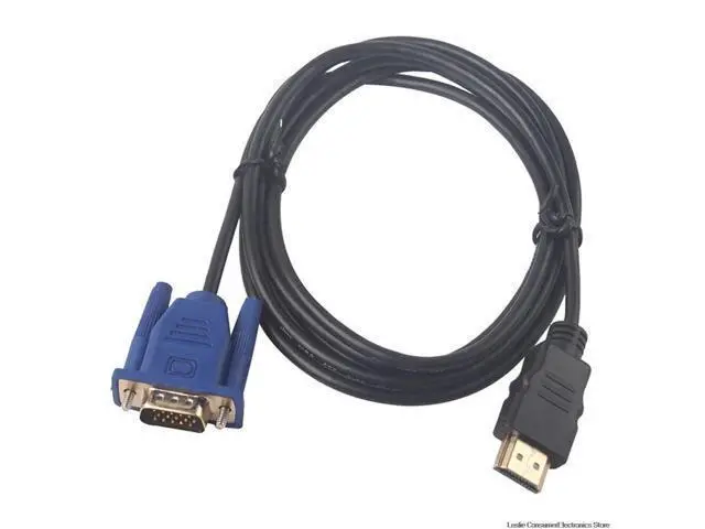 Alt view image 6 of 10 - 1 M HDMI Cable HDMI To VGA 1080P HD With Audio Adapter Cable HDMI TO VGA Cable HDMI VGA Adapter dropshipping