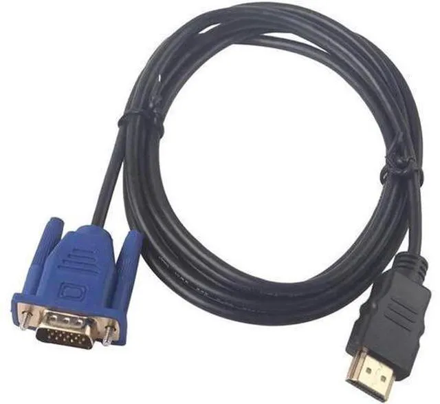 Alt view image 8 of 9 - 1 M HDMI Cable HDMI To VGA 1080P HD With Audio Adapter Cable HDMI TO VGA Cable dropshipping