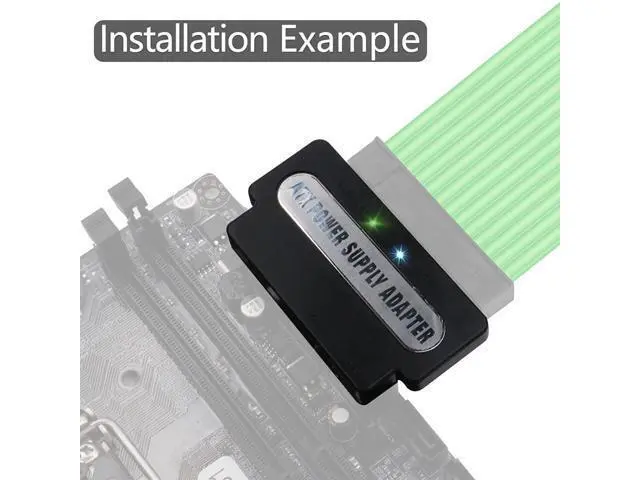 Alt view image 11 of 12 - Vszerda ATX 24-Pin Female to 24 Pin Male 90 Degree Angled Adapter Mainboard Motherboard Power Connectors for Desktop Power Cable PC Power Supply Cable