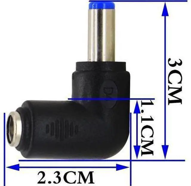 Alt view image 9 of 14 - Vszerda 90 Degree Angle DC5.5x2.1mm Male to Female Adapter 5 Volt DC Barrel Power Jack Charging Cable Connector for Tablet (DC5.5x2.1mm)(2pack)