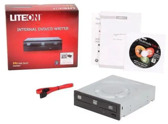 Alt view image 7 of 8 - LITE-ON Internal 24x DVD-Writer 24X DVD+R 8X DVD+RW 12X DVD+R DL 24X DVD-R 6X DVD-RW 16X DVD-ROM 48X CD-R 32X CD-RW 48X CD-ROM Black SATA Model iHAS324-99