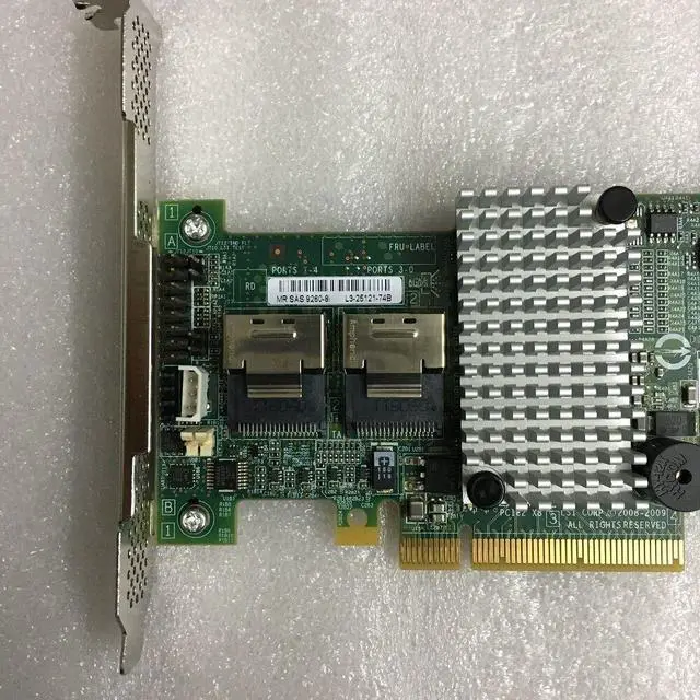 Alt view image 11 of 12 - LSI 9260-8i 512MB SAS SATA 8-port PCI-E 6Gb RAID Controller Card