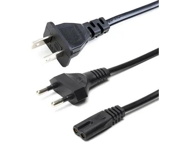 Alt view image 6 of 10 - 1.5M 2 Pin Prong US EU to C7 Extension Cable Power Supply Cord America European Figure 8 Power Cable For PS4 Laptop Lighting