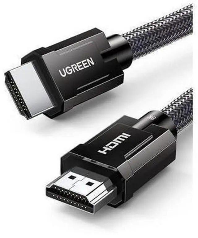 Alt view image 8 of 14 - UGREEN 8K HDMI 2.1 Certified Cable 48Gbps Ultra High Speed 4K 120Hz HDMI Cable Durable Nylon Braided HDMI Cord Support Dynamic HDR eARC Compatible for PS5 Xbox One Nintendo Switch TV Roku 16 FT