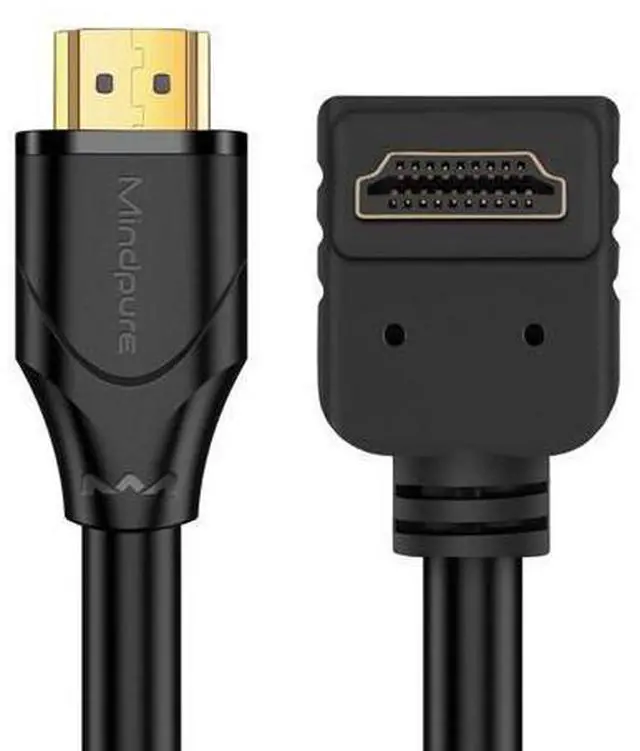 Alt view image 5 of 8 - 4K 90-degree elbow with right Angle, suitable for PS4 computer connection to TV, set-top box, projector, hdmi high-definition cable 2.0 version, 3 meters