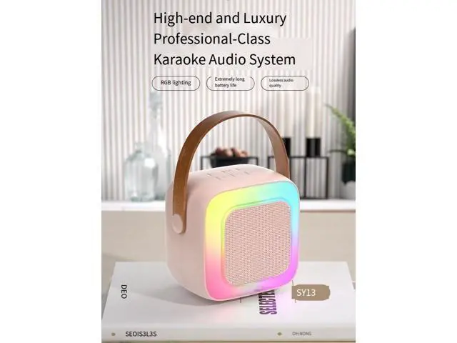 Alt view image 10 of 14 - SY13 new microphone, microphone and speaker integrated singing home karaoke speaker, home ktv Bluetooth wireless children