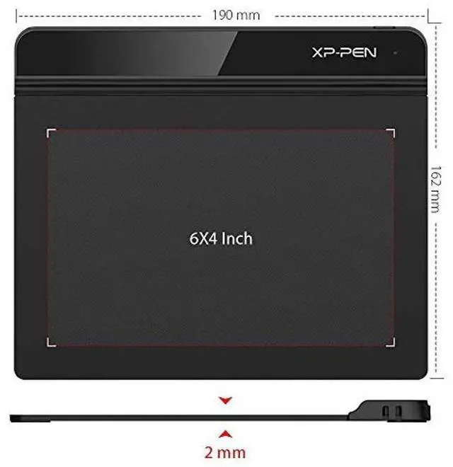 Alt view image 8 of 10 - XP-PEN StarG640 Drawing Tablet Digital Graphics Tablet 6x4 Inch Ultrathin Tablet with 8192 Levels Battery-Free Stylus & XP-PEN Shortcuts Stickers