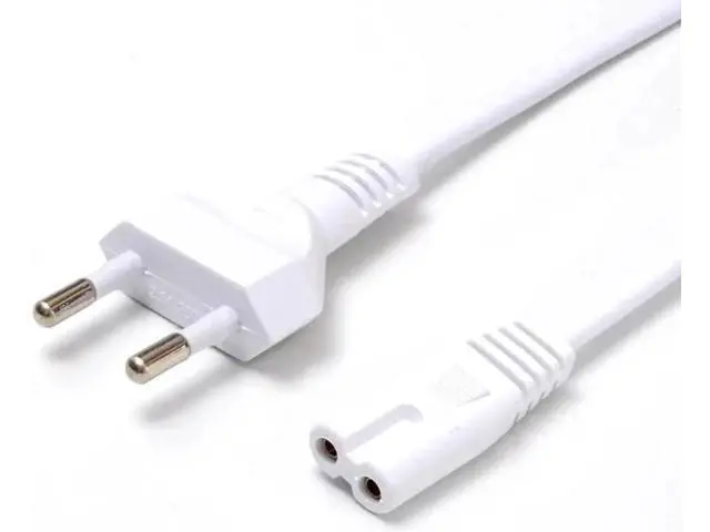 Alt view image 10 of 10 - 1.5M 2 Pin Prong US EU to C7 Extension Cable Power Supply Cord America European Figure 8 Power Cable For PS4 Laptop Lighting