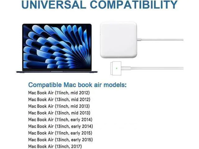 Alt view image 8 of 12 - 45W Charger for MacBook Air&Pro(2012-2017) Compatible with MacBook Air&Pro 11&13&15&17 inch (6 * 6 * 3CM)