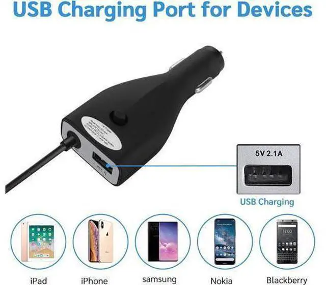 Alt view image 13 of 14 - Surface Car Charger with USB Charging Port, Total 42W 12V 2.58A Power Supply, Compatible for Microsoft Surface Pro7 + Plus Pro6 Pro5~3 Surface Go 1/2 Laptop 1/2/3 Surface Book