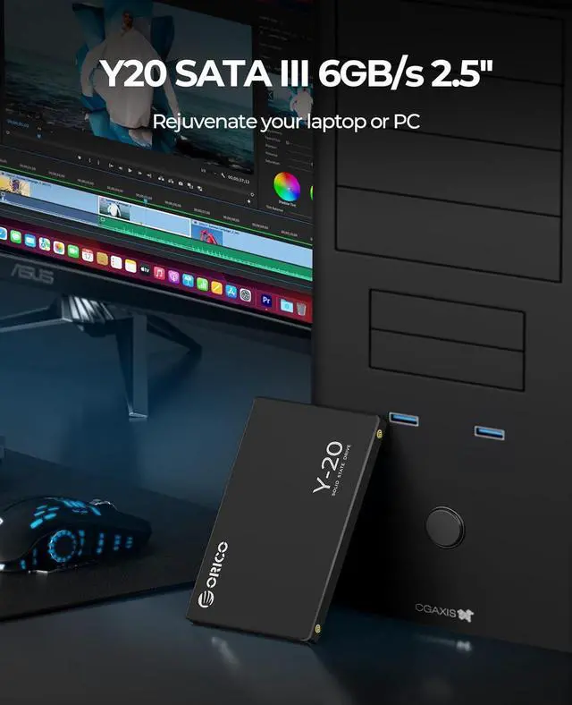 Alt view image 11 of 12 - 2.5 Inch Internal SSD SATA III 6Gb/s, 3D NAND Up to 500MB/s Read Speed, Compatible with Laptops and Desktops - Y20