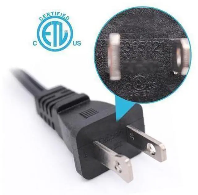 Alt view image 9 of 12 - 10 FT 2 Prong Extension Cord,Black Extension Cord 10 ft Indoor or Outdoor, Male/Female Power Cable for NEMA 1-15P to NEMA 1-15R,Extension Cable 2 Pack