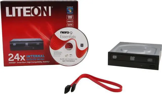 Alt view image 8 of 10 - LITE-ON 24X DVD Writer Internal 24X DVD+R 8X DVD+RW 12X DVD+R DL 24X DVD-R 6X DVD-RW 16X DVD-ROM 48X CD-R 32X CD-RW 48X CD-ROM Model ihas324