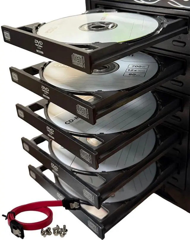 Alt view image 14 of 14 - Lite-On Dual-Layer SATA DVD±RW Optical Drive with Installation Kit for Reading and Writing CDs and DVDs on Desktop Computers, Servers, and Workstations