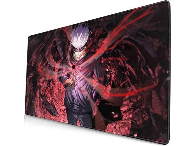 Alt view image 9 of 14 - Large Mouse Pad, Extended Gaming Mousepad Non-Slip Base Keyboard Pad,Desk Mat 24" x 14" in, Anime Mouse Pad