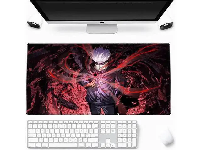 Alt view image 10 of 14 - Large Mouse Pad, Extended Gaming Mousepad Non-Slip Base Keyboard Pad,Desk Mat 24" x 14" in, Anime Mouse Pad