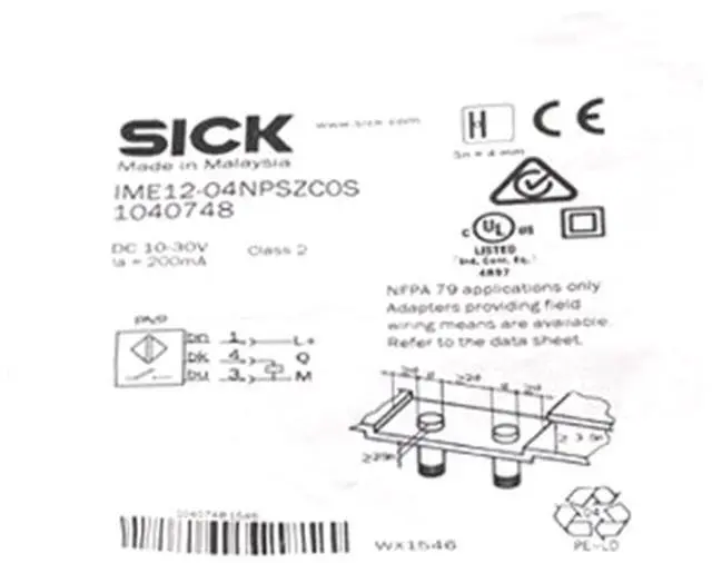 Main image of SICK IME12-04NPSZCOS Inductive proximity sensors ,PNP,New