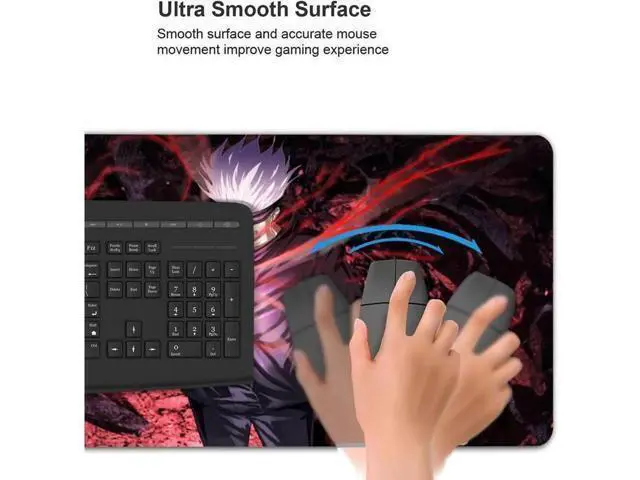 Alt view image 14 of 14 - Large Mouse Pad, Extended Gaming Mousepad Non-Slip Base Keyboard Pad,Desk Mat 24" x 14" in, Anime Mouse Pad