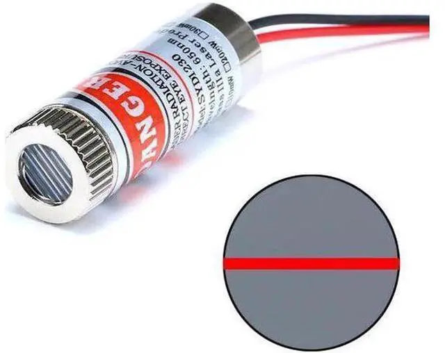 Alt view image 7 of 10 - 650nm 5mW Red Point / Line / Cross Laser Diode Module Head Glass Lens Industrial Grade Focusable Laser