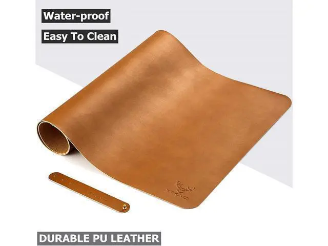 Alt view image 11 of 14 - Mouse Pad Desk Mat Map, Microfiber Leather Desk pad Large Mouse pad, Waterproof Desk Mat for Desktop 31'x15.5' Brown