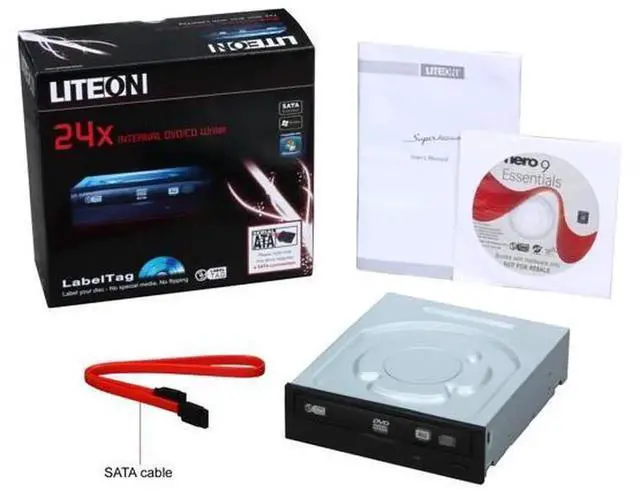 Alt view image 7 of 8 - LITE-ON DVD/CD WRITER 24X DVD+R 8X DVD+RW 12X DVD+R DL 24X DVD-R 6X DVD-RW 16X DVD-ROM 48X CD-R 32X CD-RW 48X CD-ROM Black SATA Model iHAS524-T98A