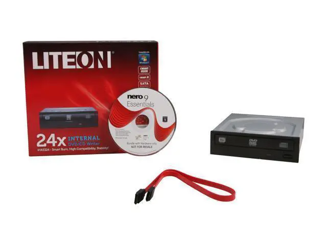 Alt view image 10 of 10 - LITE-ON 24X DVD Writer Internal 24X DVD+R 8X DVD+RW 12X DVD+R DL 24X DVD-R 6X DVD-RW 16X DVD-ROM 48X CD-R 32X CD-RW 48X CD-ROM Model ihas324