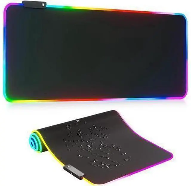 Alt view image 7 of 12 - RGB Mousepad Led Mouse Pad Large Mouse Pad Led and Big Mouse mat