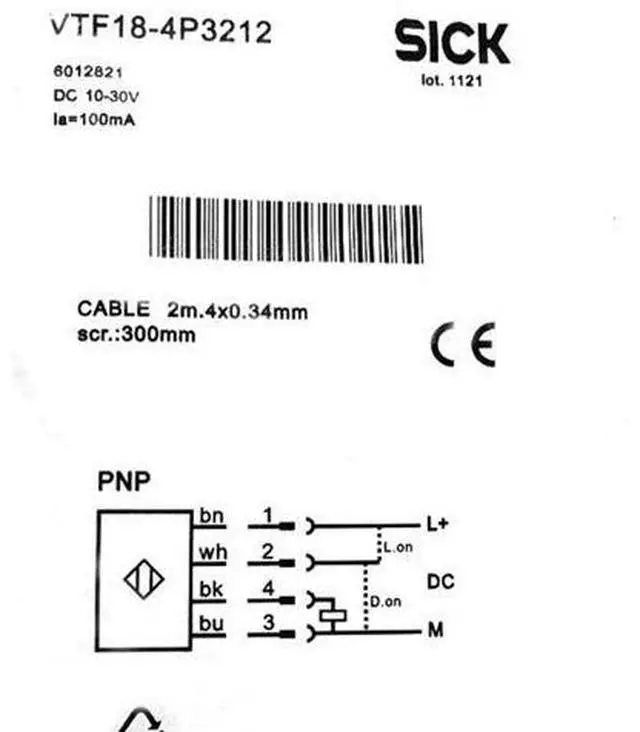 Alt view image 5 of 8 - SICK VTF18-4N3212 Photoelectric retro-reflective sensor ,NPN ,New