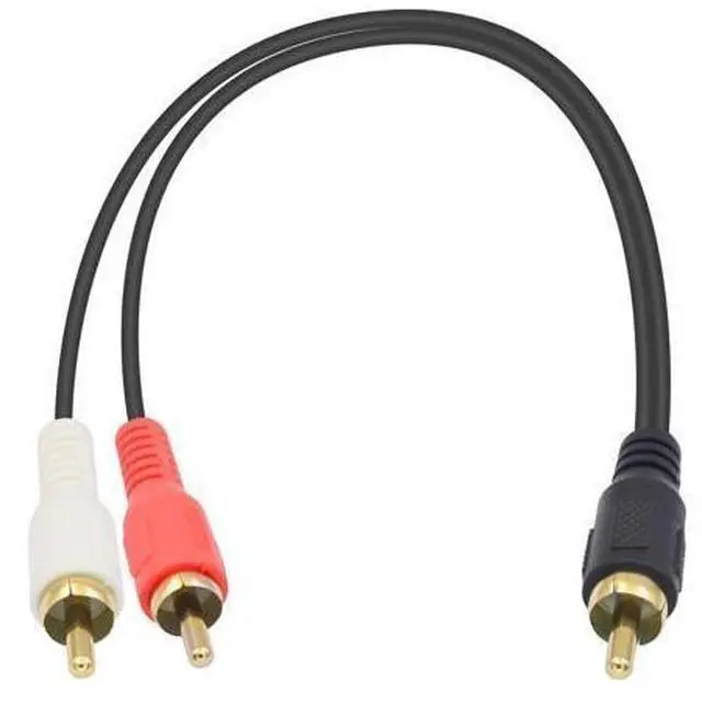 Alt view image 8 of 14 - Vszerda RCA Splitter - Male to Male Cable, Y Splitter 1 to 2 RCA Male Stereo Audio Subwoofer Cable - 25cm/10inch