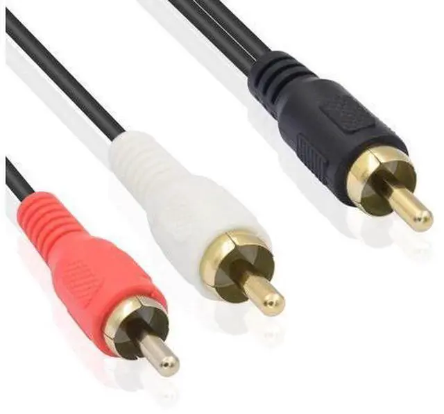 Alt view image 9 of 14 - Vszerda RCA Splitter - Male to Male Cable, Y Splitter 1 to 2 RCA Male Stereo Audio Subwoofer Cable - 25cm/10inch