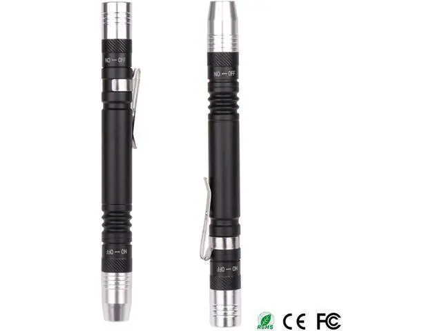 Alt view image 10 of 10 - 2 in 1 Mini UV LED Flashlight Pen Flashlight Multifunctional 395nm Ultra Violet Flashlight Purple White Light Torch