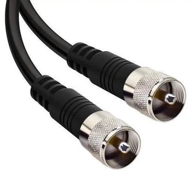 Alt view image 6 of 8 - RG8x Jumper Cable, 2 Pack 2ft CB Coax Cable PL259 UHF Connector 50 ohm Low Loss for Ham Radio, Antenna Analyzer, Dummy Load and SWR Meter