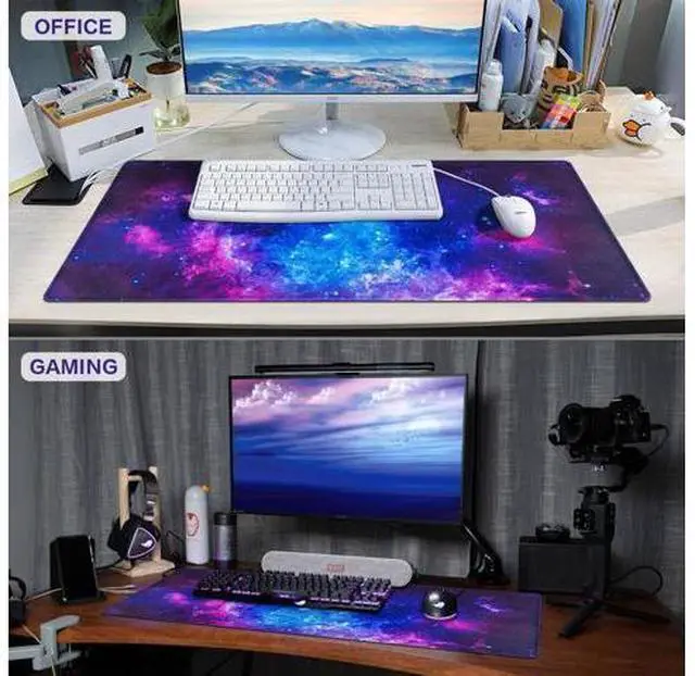 Alt view image 14 of 14 - Gaming Mouse Pad 31.5x15.7inch Large Extended Mousepad Big Computer Desk Mat for Keyboard and Mouse Full Desk Mouse Mat with Non-Slip & Rubber Base