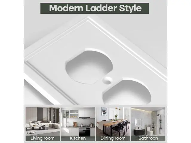 Alt view image 9 of 12 - White Decorative Outlet Cover Wall Plates Classic Switch Plates and Outlet Covers Natural Bamboo Fiber Wall Plates for Electrical Outlets Duplex Receptacle Cover - 4 Pack