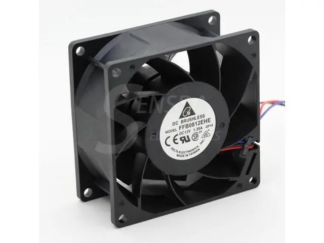 Alt view image 4 of 4 - 1pcs for delta FFB0812EHE 8CM 80MM 80*80*38MM 8038 12V 1.35A double ball bearing cooling fan 4-WIRE 4-PIN PWM cooling fan