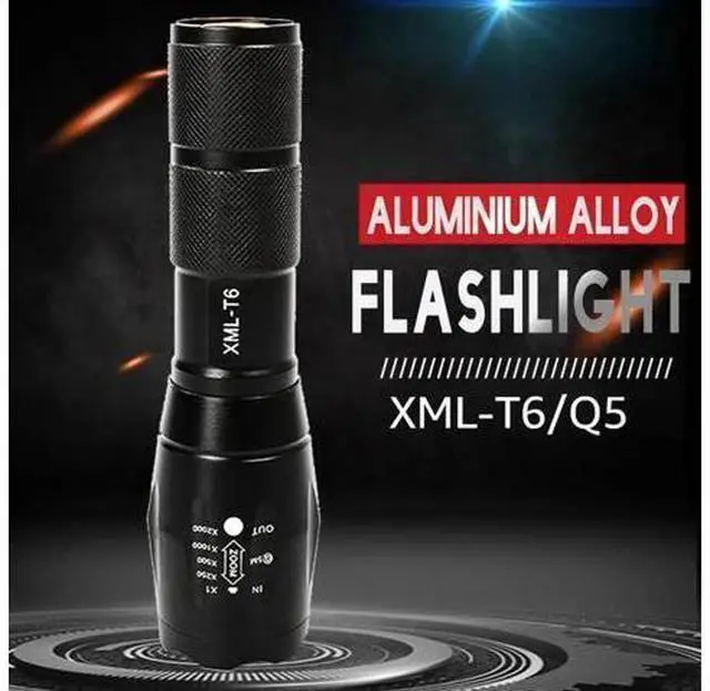 Alt view image 6 of 10 - Flashlight XML-T6 Tactical Flashlight Q5 Mini Torch Waterproof pocket Flashlight Outdoor Lighting UV Flashlight Scorpion