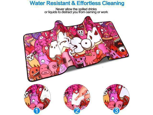 Alt view image 13 of 14 - Mouse Pad Extended Large Gaming Mouse Pad Graffiti Anime Mousepad Mouse Mat for Laptop, Computer & PC (A-31.5"x11.8")