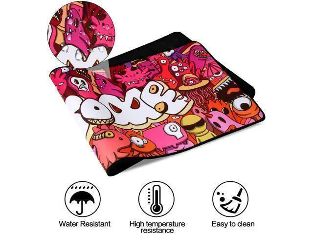 Alt view image 10 of 14 - Mouse Pad Extended Large Gaming Mouse Pad Graffiti Anime Mousepad Mouse Mat for Laptop, Computer & PC (A-31.5"x11.8")