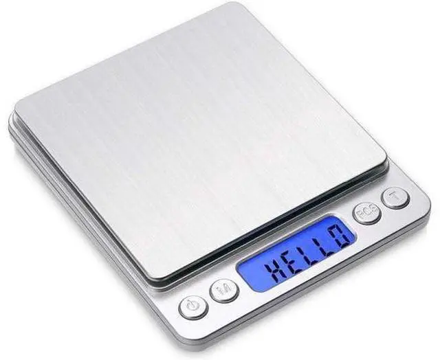 Alt view image 7 of 12 - Toprime Digital Gram Scale 500g 0.01g Food Scale High Precision Kitchen Scale Multifunctional Stainless Steel Pocket Scale with Back-Lit LCD Display Tare PCS Features Silver